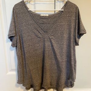 We The Free- Free People Flowy Grey Top